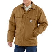 Carhartt FR Duck Traditional Quilt-Lined Coat in Brown